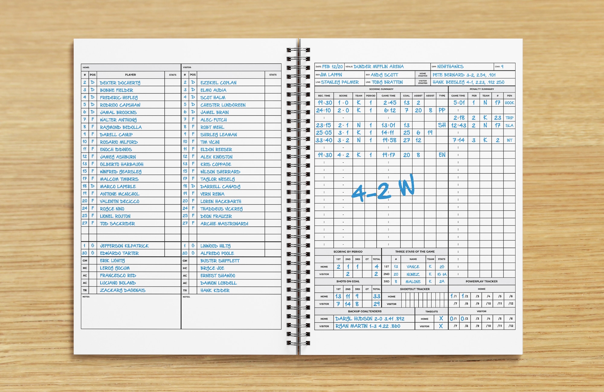 Hockey V2 Scorebook Sportscaster Life